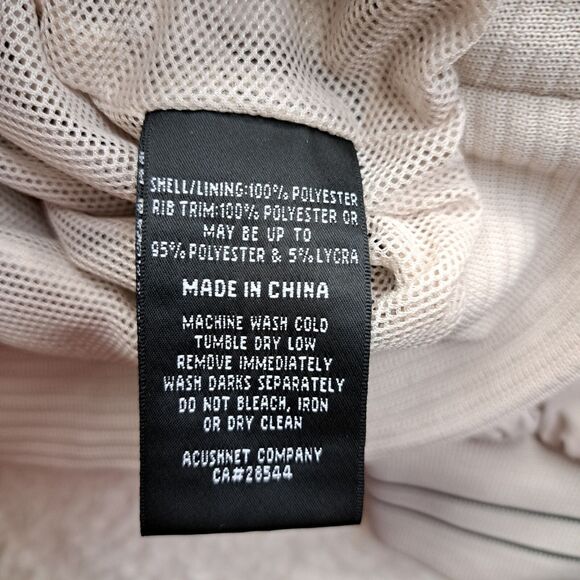 Vintage FOOTJOY Sz Lrg Golf Pullover Windbreaker Pockets FJ Fountain Springs GC - Picture 5 of 9